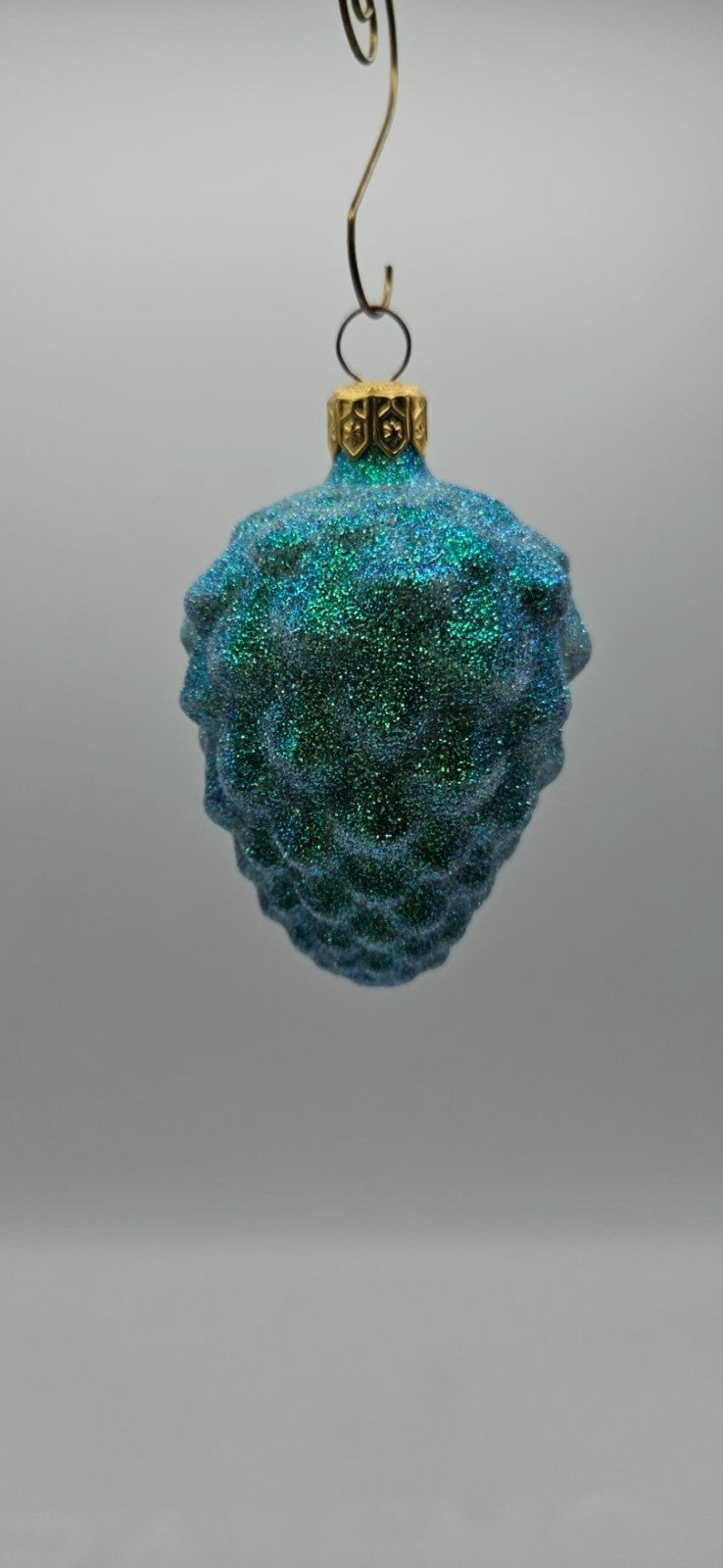 Patricia Breen Walk in the Woods Pine Cone Fall Green Christmas Ornament 965110