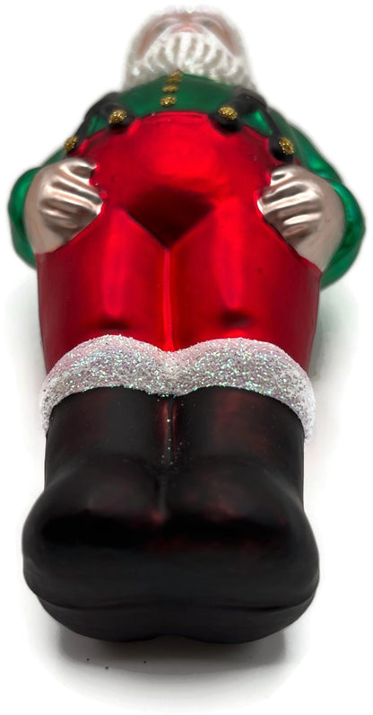 Patricia Breen Workshop Santa Green Shirt Red Pants Christmas Tree Ornament 96539