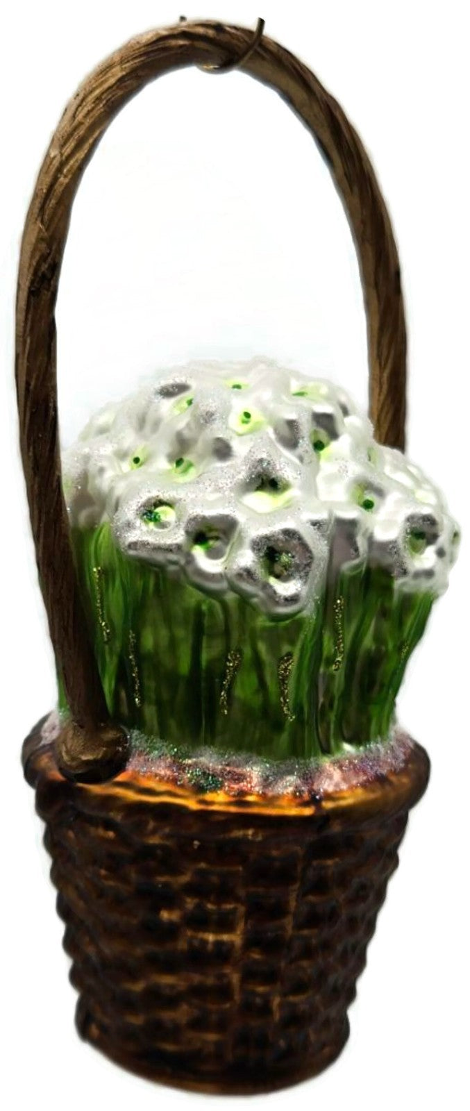Raz Imports Eric Cortina Basket of Paperwhites Spring Floral Christmas Ornament8
