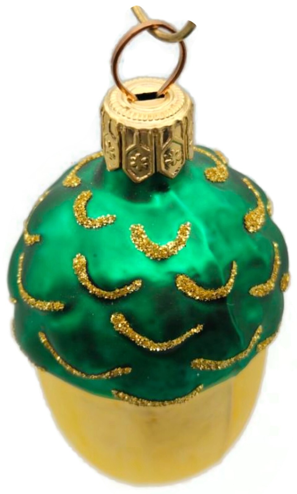 Patricia Breen Walk in the Woods Acorn Gold Green Fall Christmas Ornament 96518