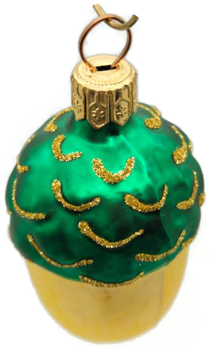 Patricia Breen Walk in the Woods Acorn Gold Green Fall Christmas Ornament 96518