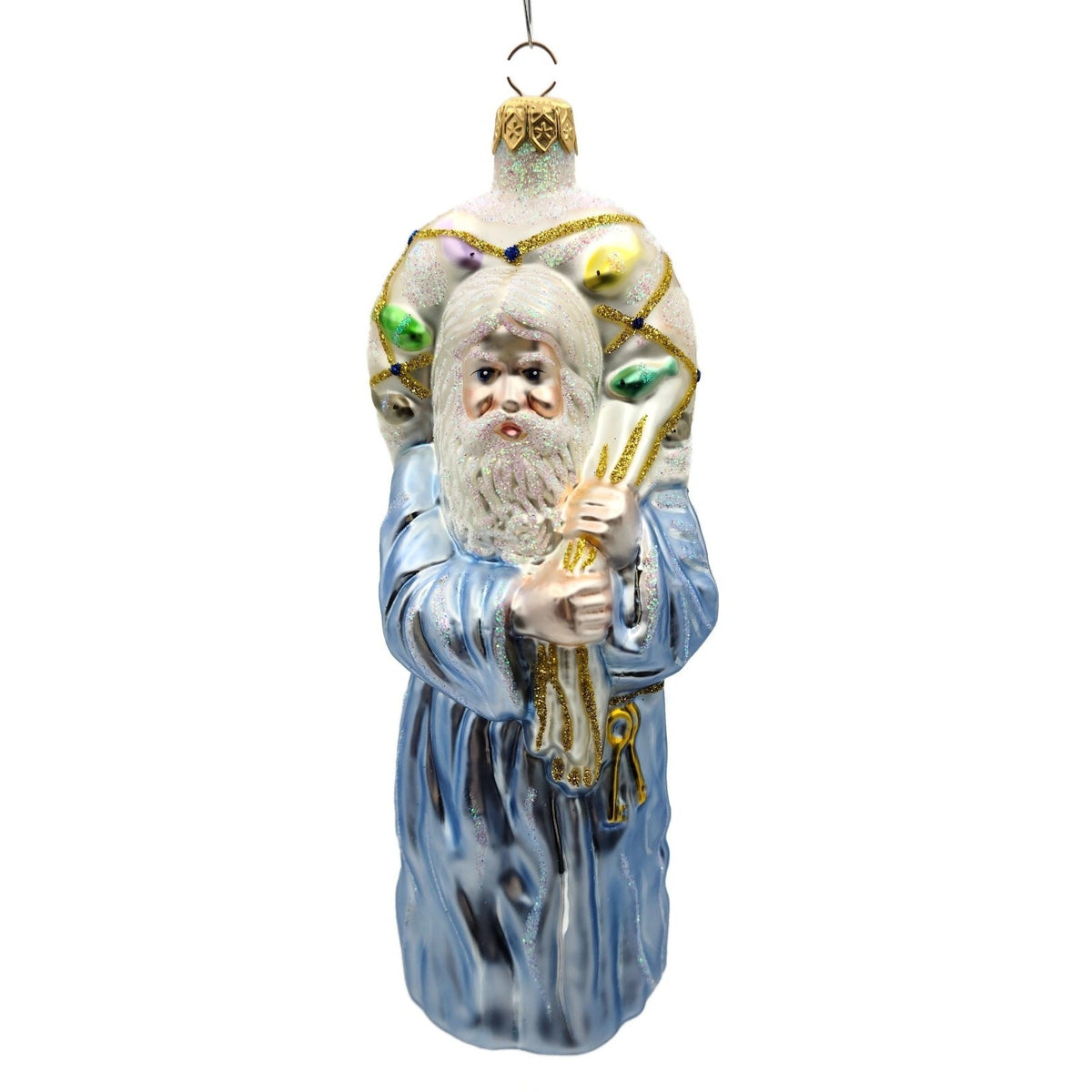 Patricia Breen Saint Peter Fisher of Men Blue Santa Christmas Ornament 97390