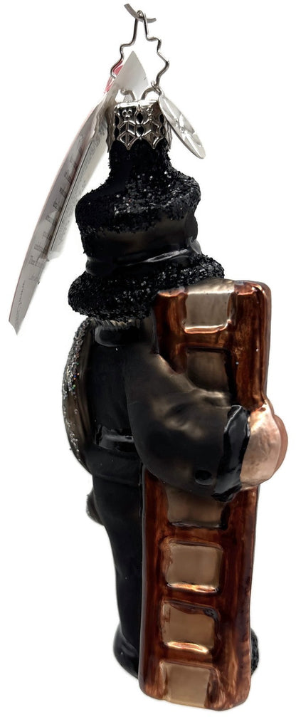 Christopher Radko Lucky Sweep 20th Anniversary Black Christmas Ornament 10120703