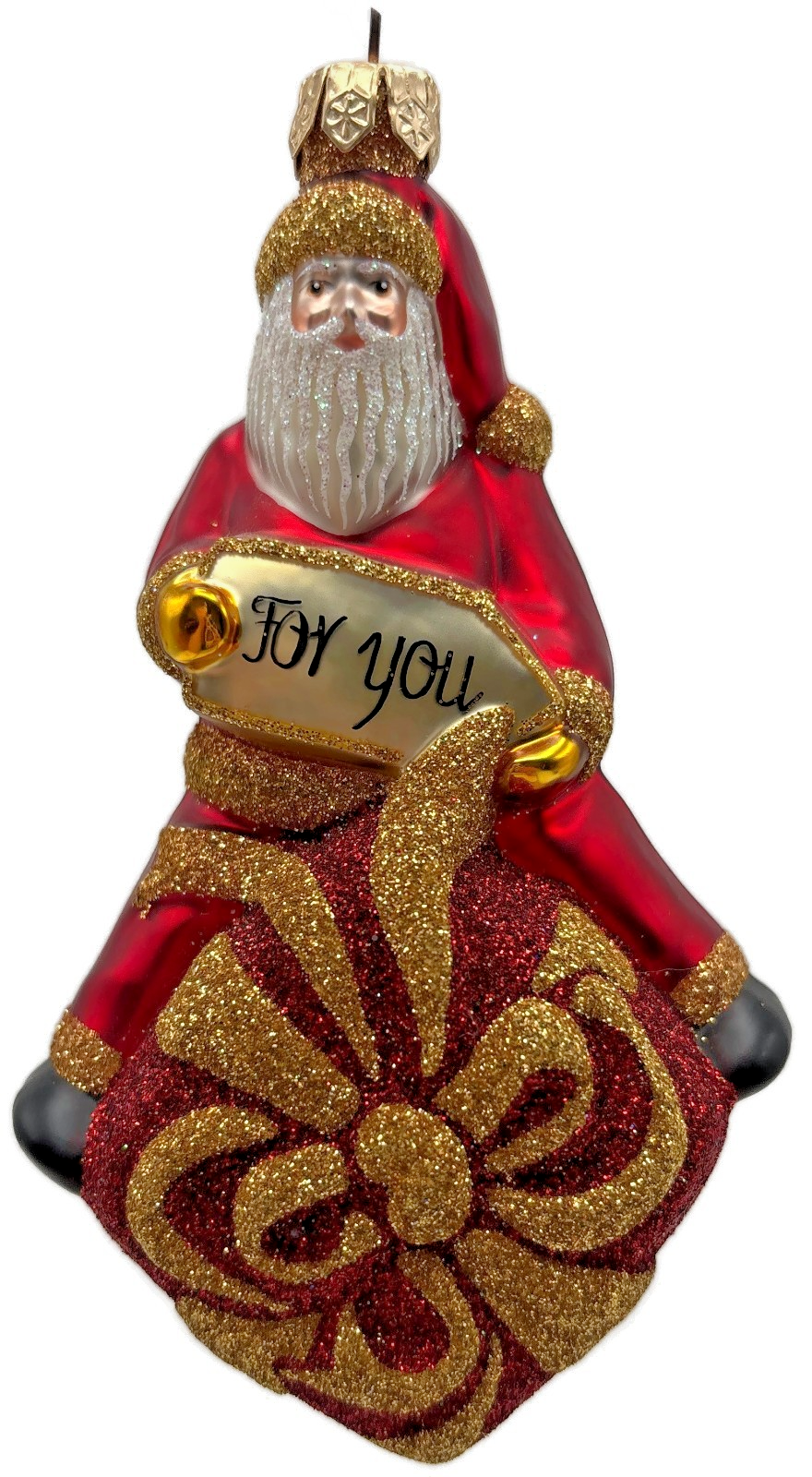 Patricia Breen For You Henry Red Gold Santa Claus Gift Christmas Ornament 20130
