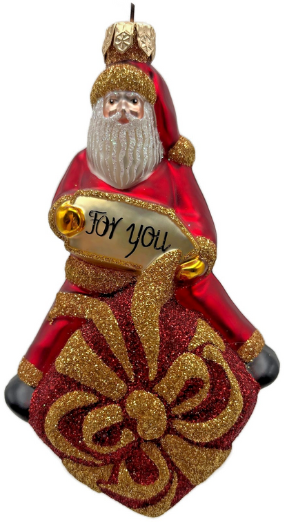 Patricia Breen For You Henry Red Gold Santa Claus Gift Christmas Ornament 20130