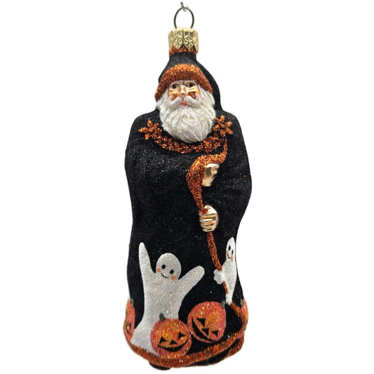 Patricia Breen Redoute Santa Halloween Black Pumpkins Christmas Ornament 21250