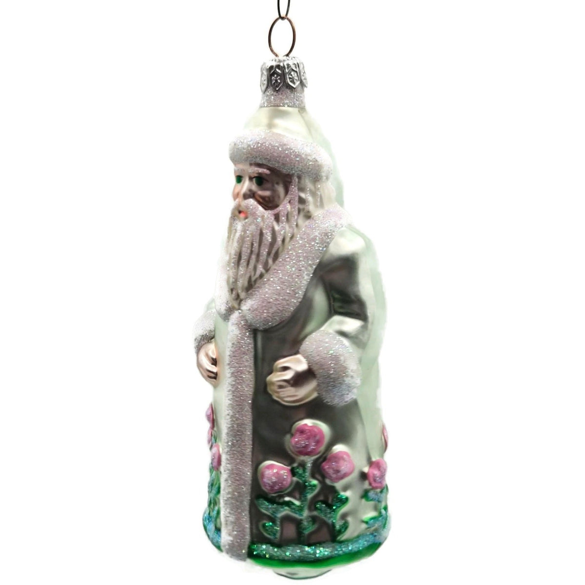 Patricia Breen Santa of the Windsor Salmon Rose Spring Christmas Ornament 9700WA3