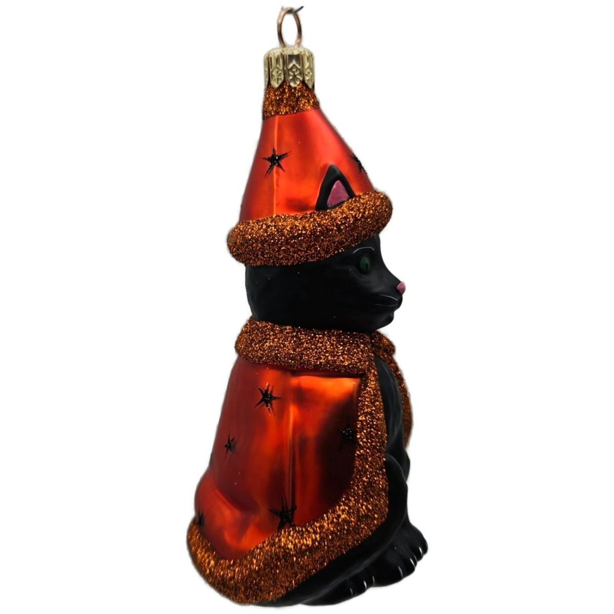 Patricia Breen Salem Kitten Black Orange Stars Halloween Christmas Ornament 20325