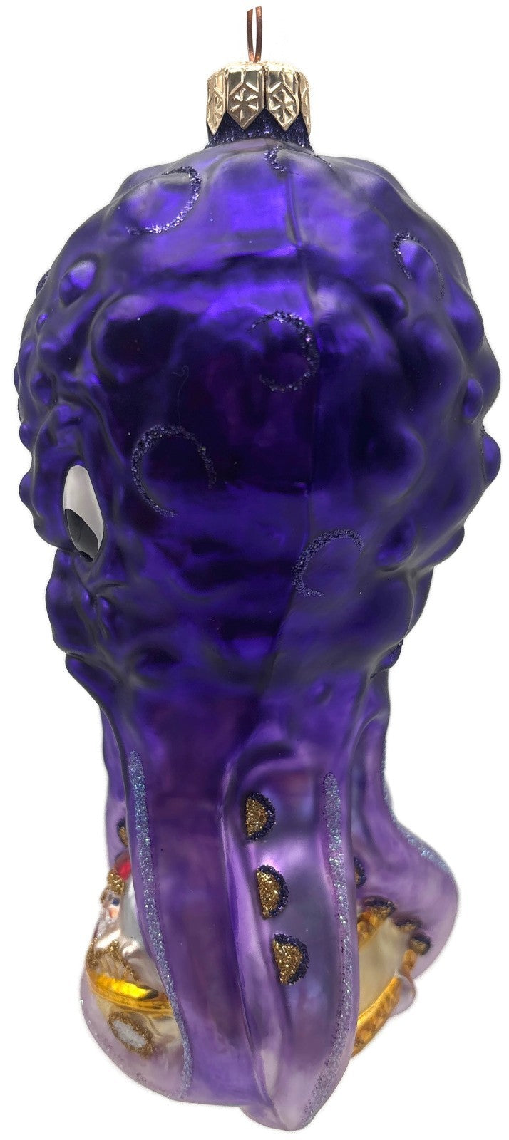 Patricia Breen Help Santa! Purple Octopus Aquatic Summer Christmas Ornament 99136