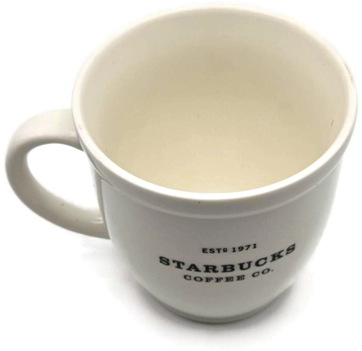 Starbucks 2007 Abbey Collection Black White Ceramic Coffee Mug 18 oz EST 19719
