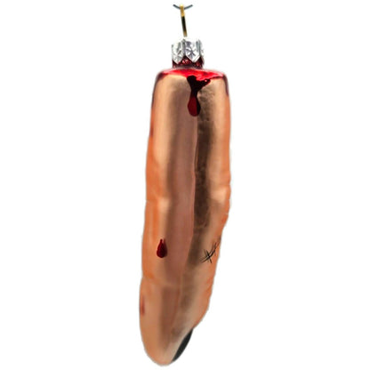 Patricia Breen Halloween Franks Finger Flesh Glass Christmas Tree Ornament 26103