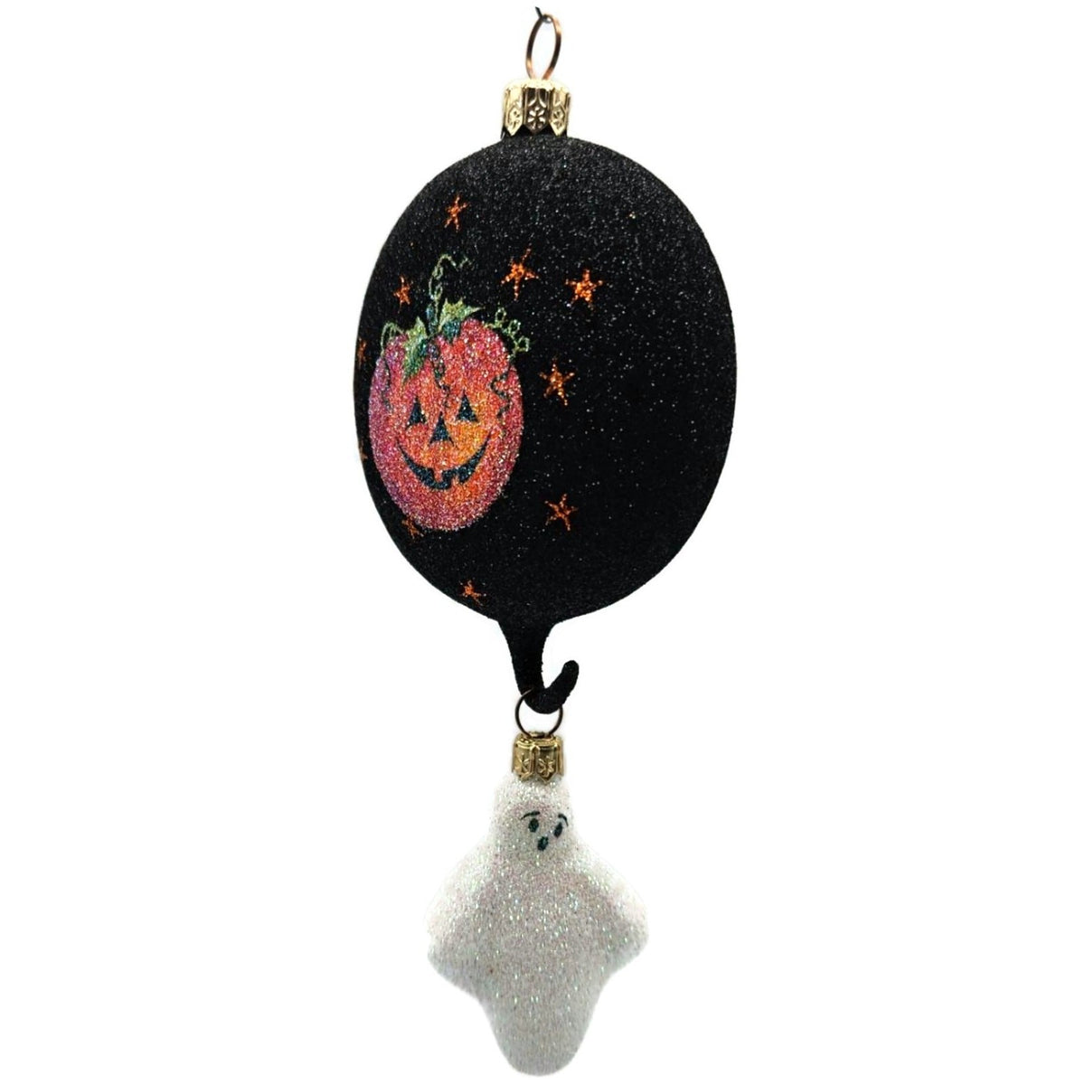 Patricia Breen Boo Medallion Pumpkin Ghost 2 Part Halloween Ornament 2100NM7