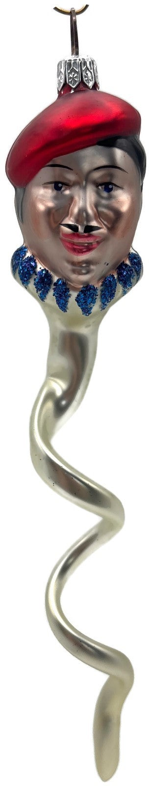 Patricia Breen French Twist Spiral Pearl Red Hat Head Christmas Ornament 95520