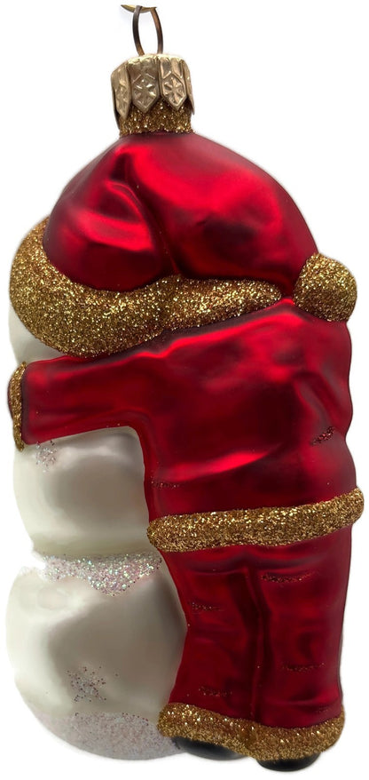 Patricia Breen Friends Snowman Santa Claus Snowflakes Christmas Ornament 20164