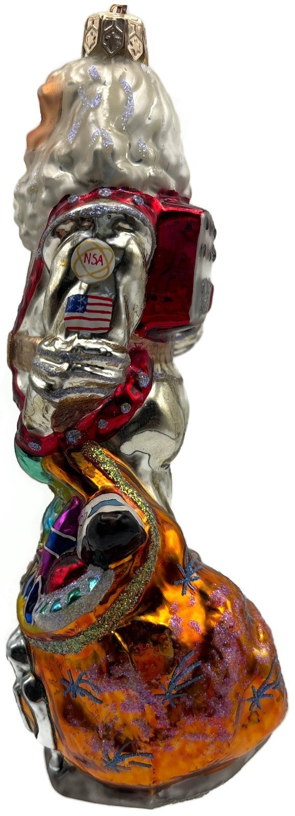 Christopher Radko 2000 Moon Walker Astronaut Santa Glass Ornament 00 386 03