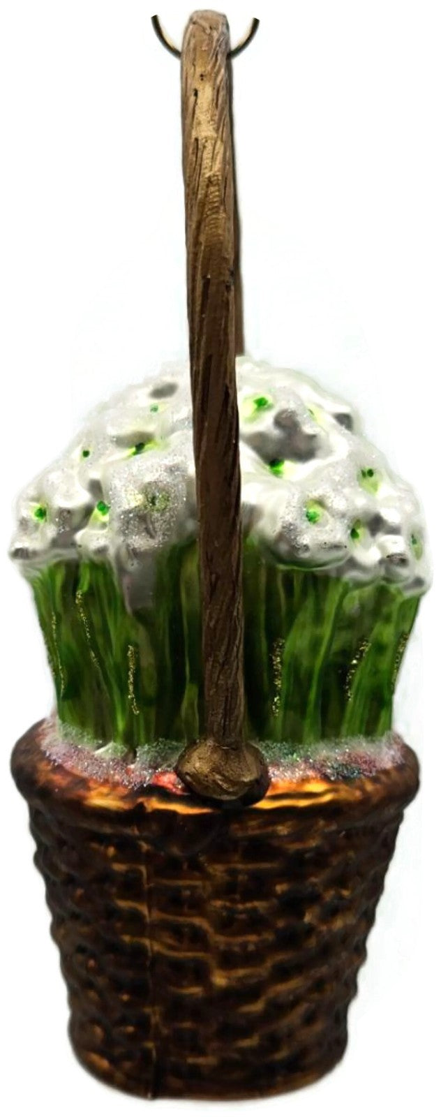 Raz Imports Eric Cortina Basket of Paperwhites Spring Floral Christmas Ornament1