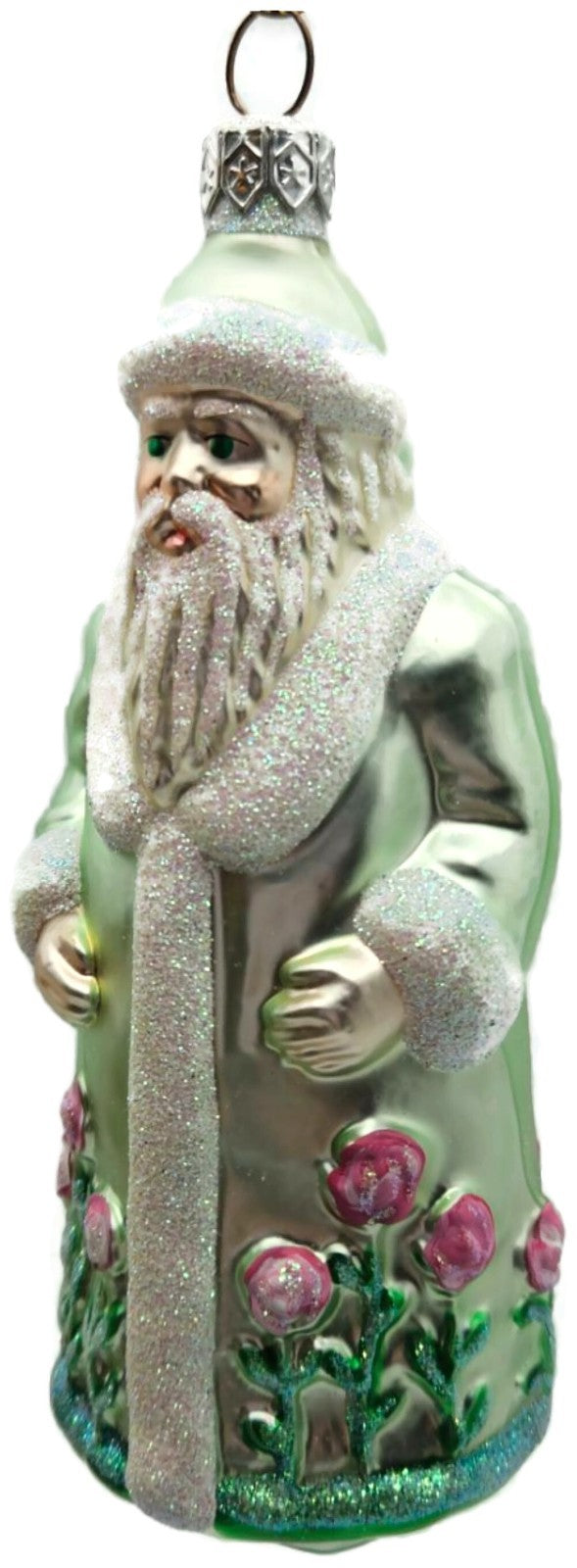 Patricia Breen Santa of the Windsor Pink Rose Spring Christmas Ornament 9700WA1