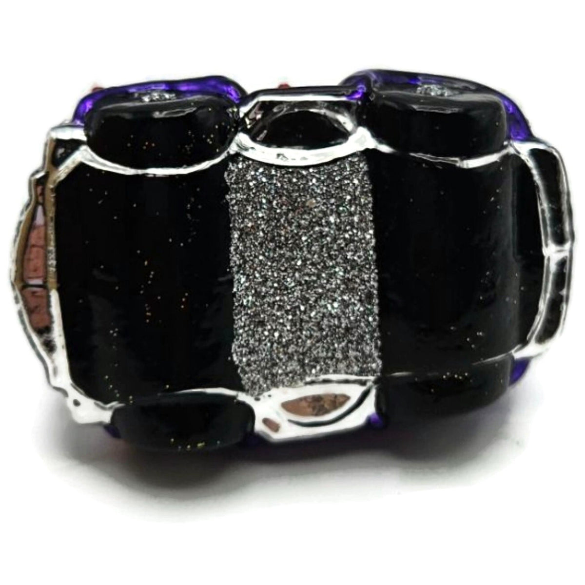 Patricia Breen Snow Mobile Purple Jack o Lantern Glass Halloween Ornament 24769