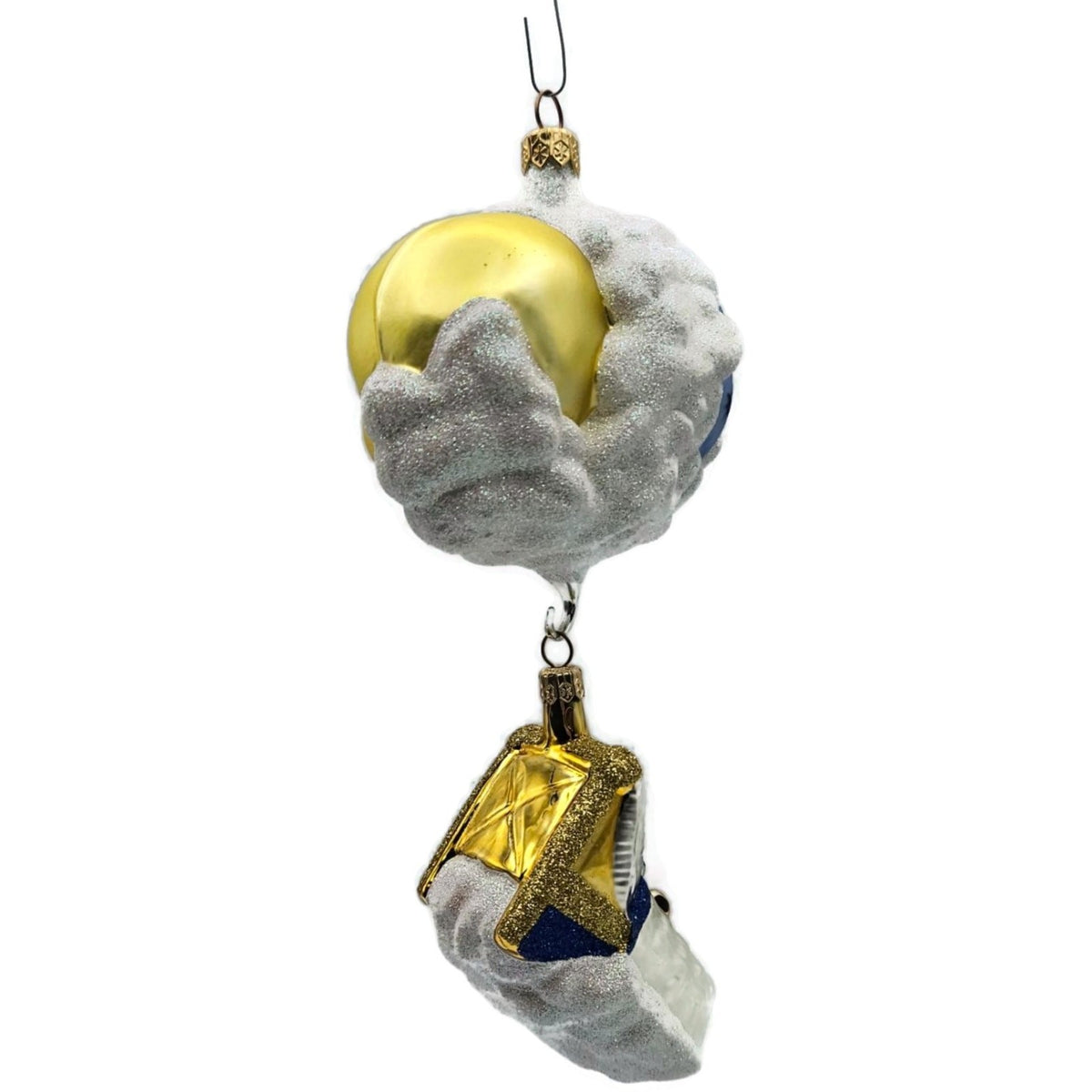 Patricia Breen Sweet Dreams Pearl Bed Gold Trim Moon Sun Christmas Ornament 97478