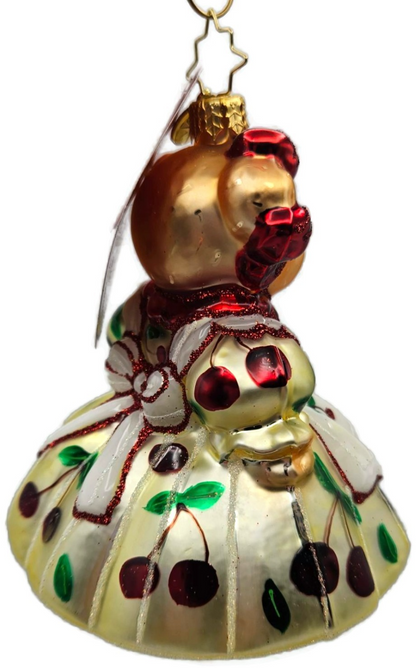 Christopher Radko Muffys Slice of Sweetness Bear Glass Holiday Ornament 10229253