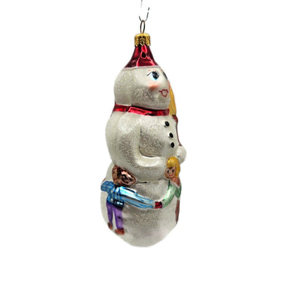 Christopher Radko Snow Dancing Blown Glass Christmas Holiday Ornament 94 091 03