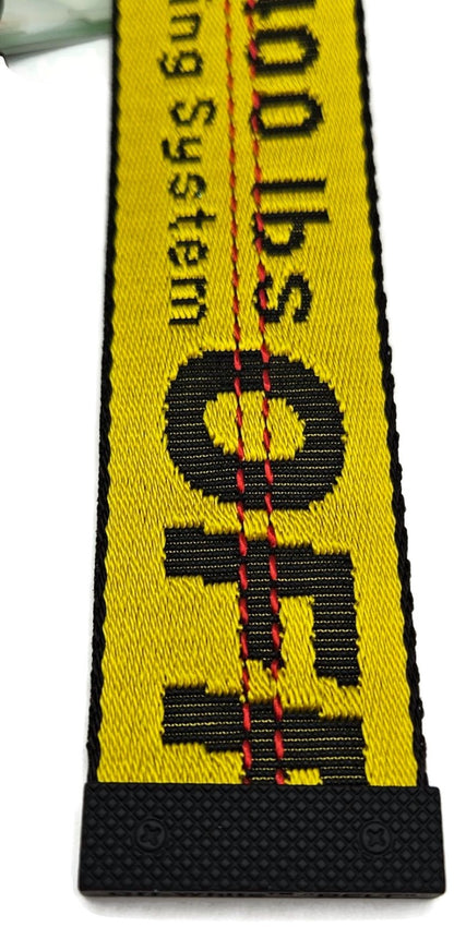 Off White c/o Virgil Abloh Industrial Belt Yellow 5400 lbs Webbing NWT6
