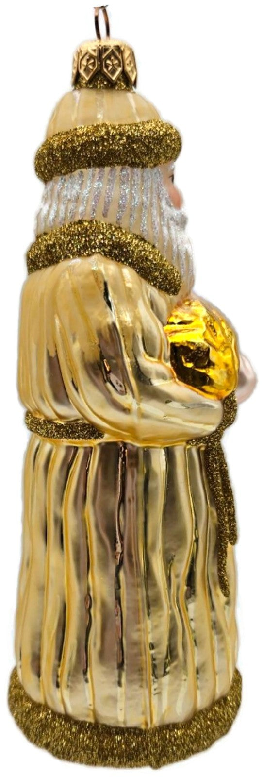 Patricia Breen Look and You Shall Find Him Gold Santa Christmas Ornament 97275
