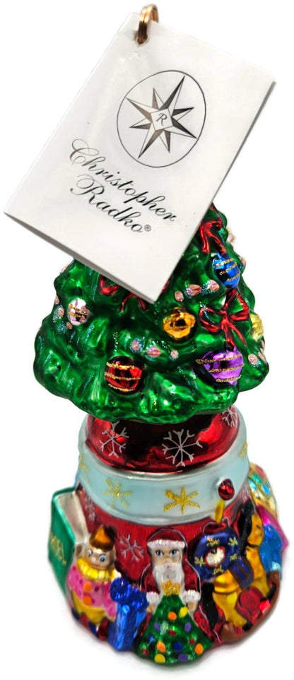 Christopher Radko O'Tannenbell Snowflakes Glass Christmas Tree Ornament 00 019 02
