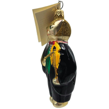 Patricia Breen Fiddling Cat Elvis Hey Diddle Diddle Christmas Ornament 95097