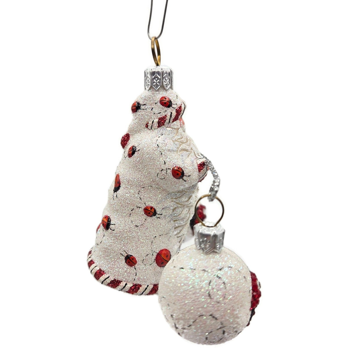 Patricia Breen Balance Ladybugs White Red Spring Christmas Ornament CATZ 270211