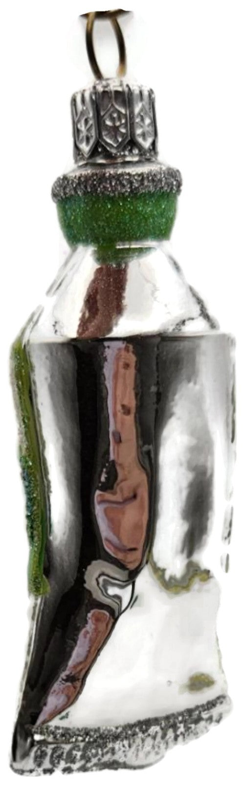 Patricia Breen Miniature Paint Tube Chameleon Daisy Spring Glass Ornament 23343