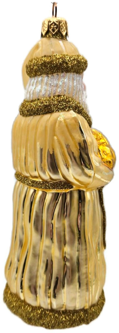 Patricia Breen Look and You Shall Find Him Gold Santa Christmas Ornament 97276