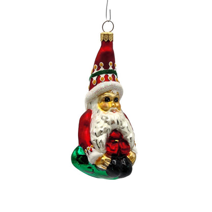 Christopher Radko Elfin Magic Red Glass Christmas Holiday Tree Ornament 98 SP 302