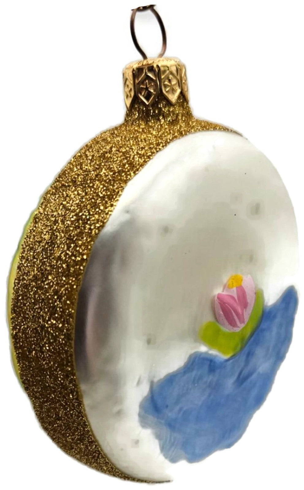 Patricia Breen Japanese Bridge Medallion Water Lily Christmas Tree Ornament 95965