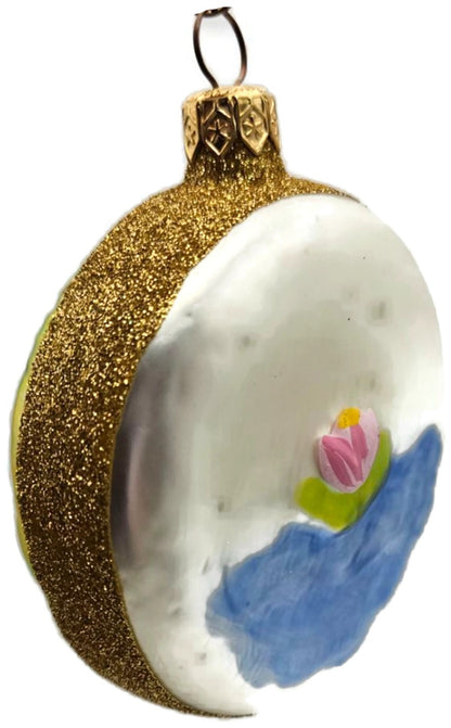 Patricia Breen Japanese Bridge Medallion Water Lily Christmas Tree Ornament 95965