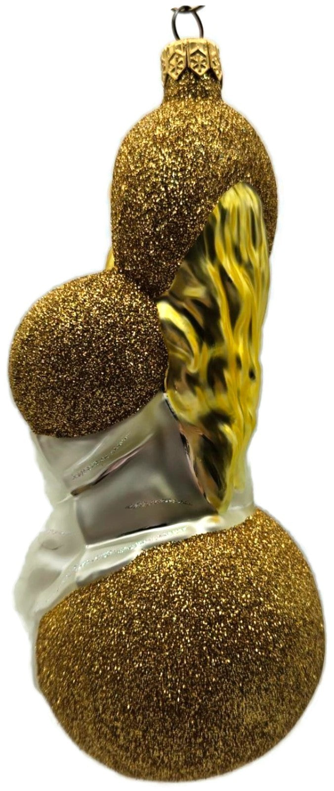 Patricia Breen Seated Madonna Gold Baby Jesus Glass Christmas Tree Ornament 99346