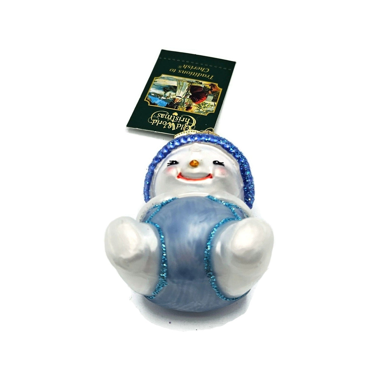Old World Christmas Snow Baby Boy Blue First Holiday Tree Ornament OWC 241902