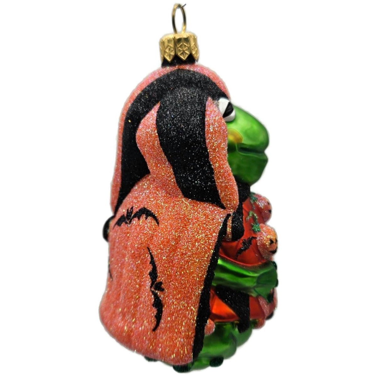 Patricia Breen Yorick Frog Halloween Orange Pumpkins Christmas Ornament 20465
