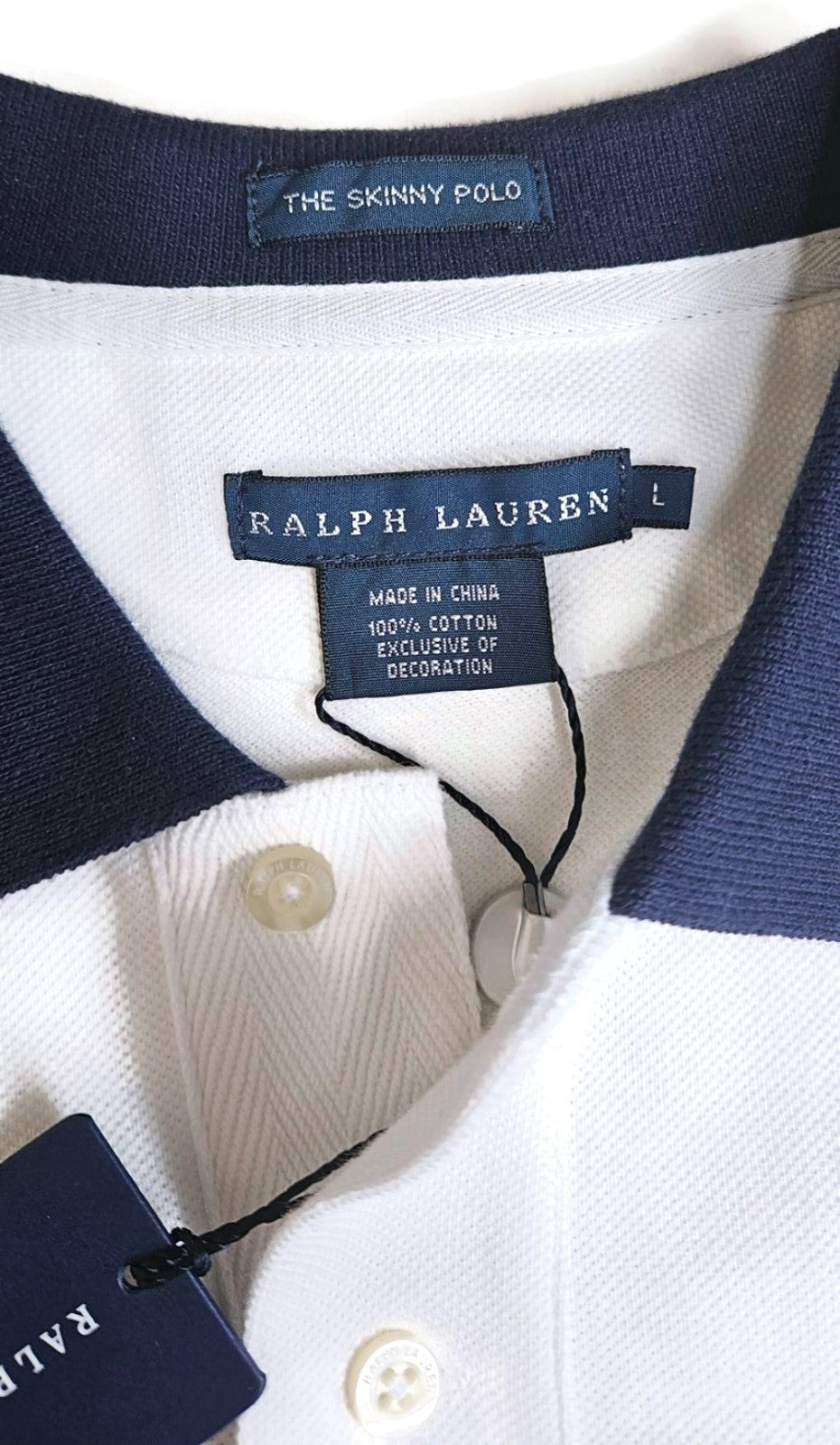 Polo Ralph Lauren The Skinny Polo USA Crest Big Pony Sash #14 Women's L12
