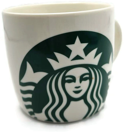 Starbucks 2017 Classic Green Siren Print White Ceramic Coffee Tea Mug 14 Fl oz1