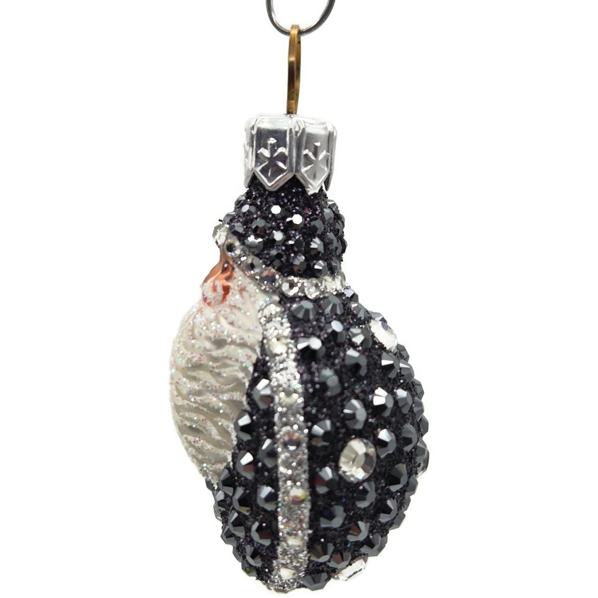 Patricia Breen Ladybug Noel Black Jeweled Polka Dots Christmas Ornament 25272