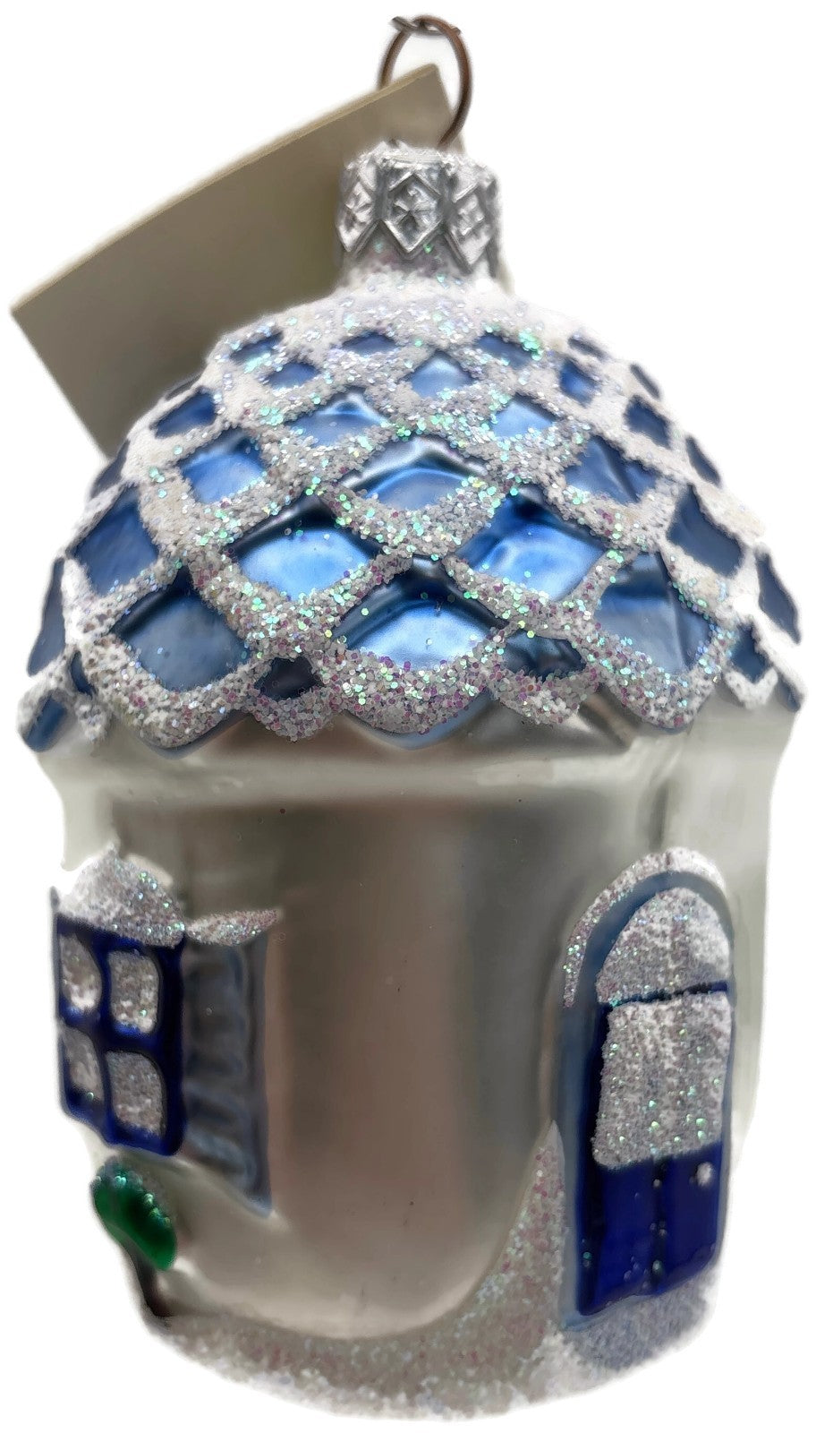 Patricia Breen Winter Acorn House Matte White Snowman Christmas Ornament 98038