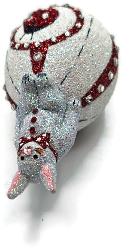 Patricia Breen Sitting Pretty Ladybugs White Red Clip On Easter Ornament 28995