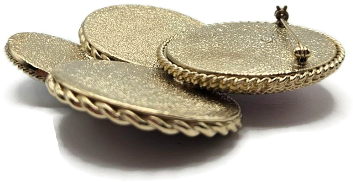 Chanel 4 Charm Cluster Brooch Pin 31 Rue Cambon No 5 Printemps Gold Enamel 23P8