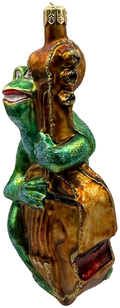 Christopher Radko 1996 Jeremiah Bullfrog Bass Cello Glass Ornament 96 201 05