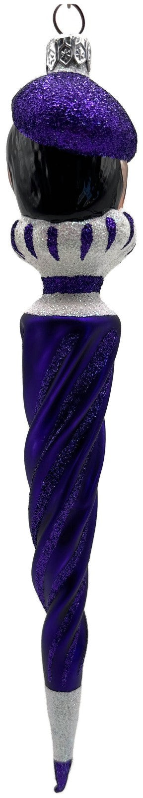 Patricia Breen French Twist Purple Glittered Monocle Christmas Ornament 9552CO4