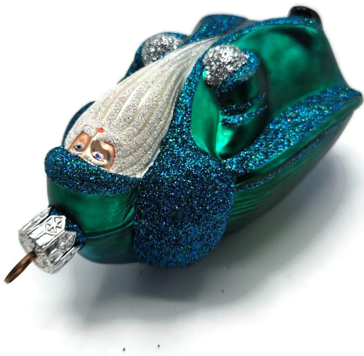 Patricia Breen Scarab Santa Claus Turquoise Bug Spring Christmas Ornament 2000NM9