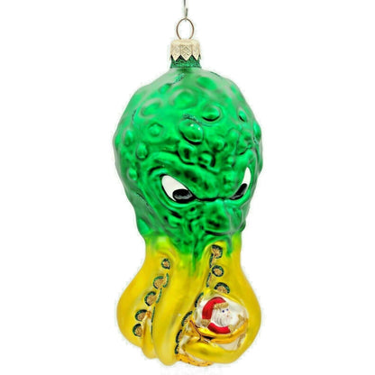 Patricia Breen Help Santa Octopus Nautical Summer Glass Christmas Ornament 99130