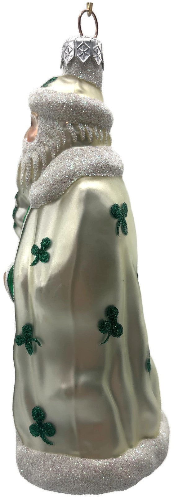 Patricia Breen Santa of the North Green Shamrocks St. Patrick's Ornament 97436
