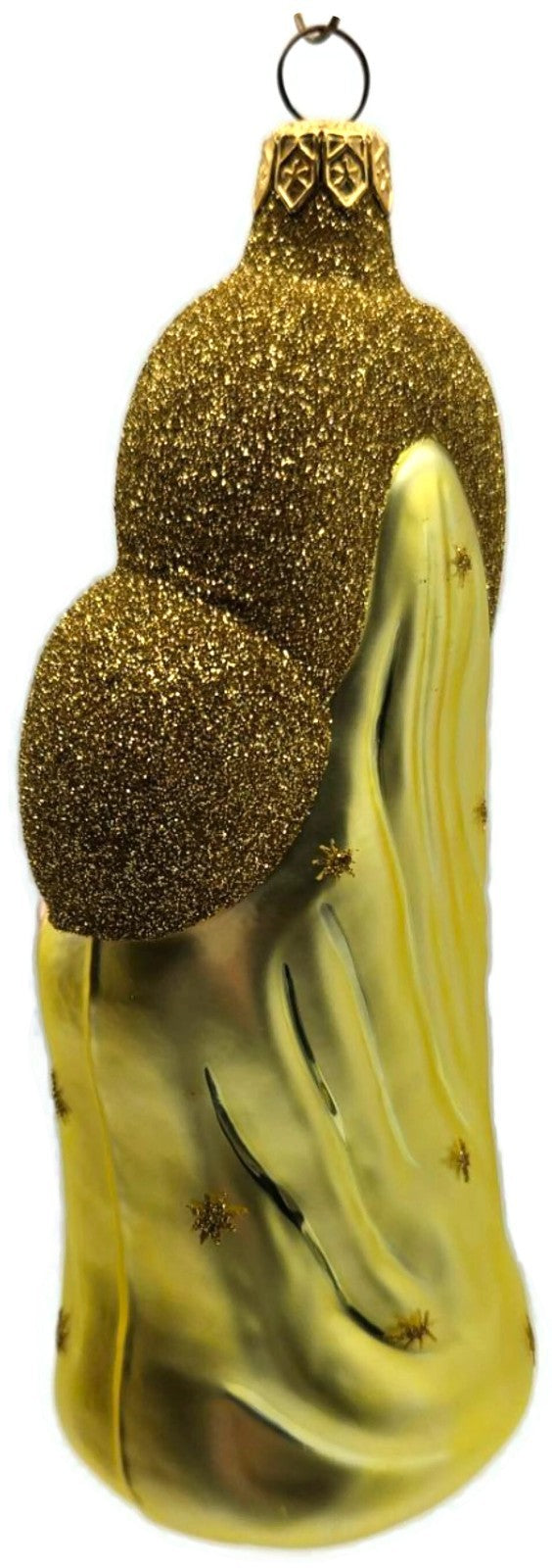 Patricia Breen Madonna of the Sun Gold Glitter Stars Christmas Ornament 96326